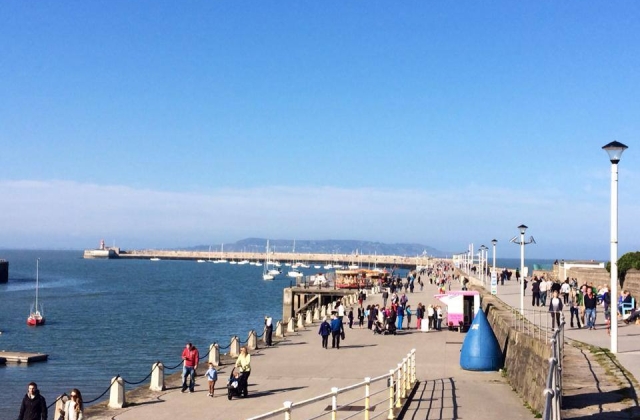 What a day for a stroll on the Pier in Dún Laoghaire