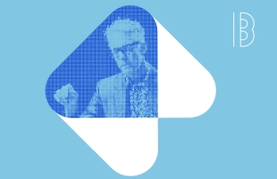 A stylised image of Chad Lawson, with an orange and brown transparent tint