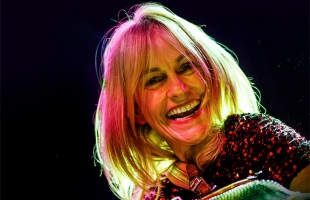 Sharon Shannon smiling in close-up.