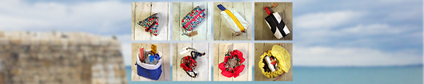 Selection of handmade washbags.